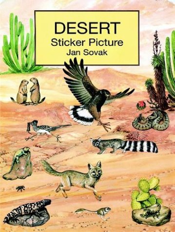 Desert Sticker Picture: With 33 Reusable Peel-and-Apply Stickers (Dover Sticker Books)