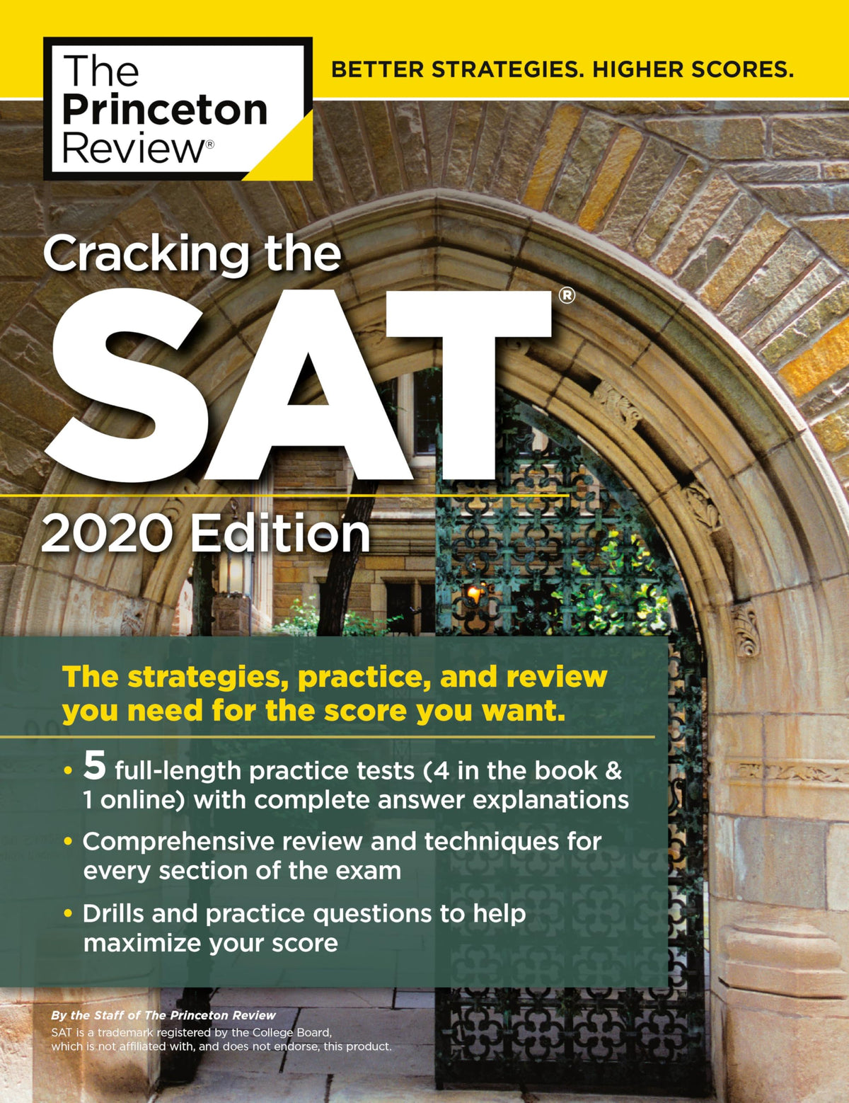 Cracking the SAT with 5 Practice Tests, 2020 Edition: The Strategies, Practice, and Review You Need for the Score You Want (College Test Preparation)