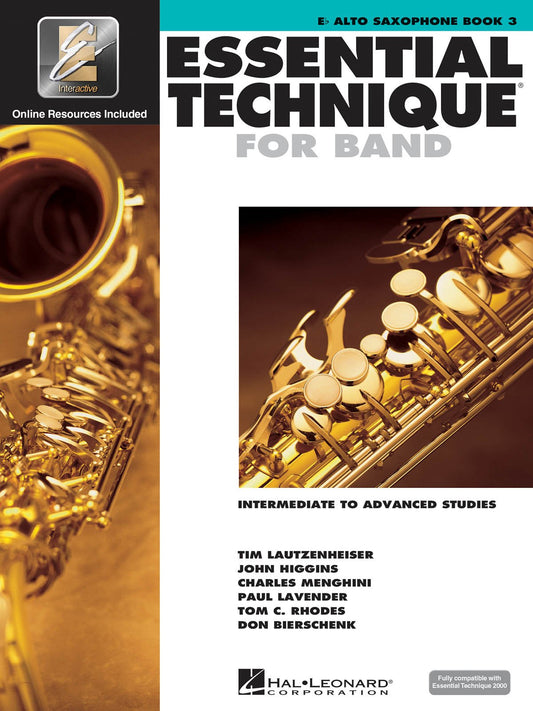 Essential Technique for Band with EEi – Various | Eb Alto Saxophone Sheet Music | Intermediate to Advanced Studies Songbook | Hal Leonard Essential Elements Interactive (EEi) | Online Audio Included
