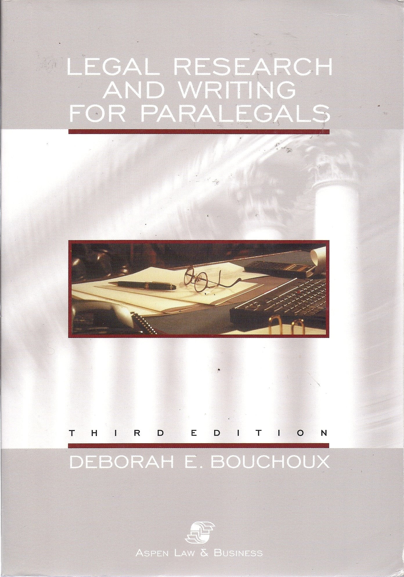 Legal Research and Writing for Paralegals