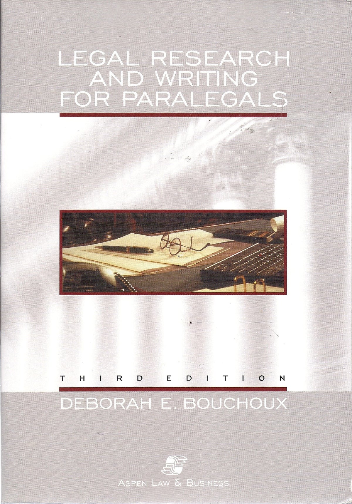 Legal Research and Writing for Paralegals