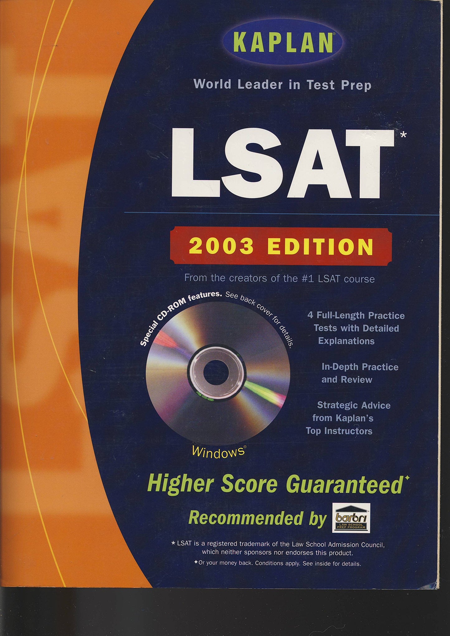 Kaplan LSAT with CD-ROM 2003