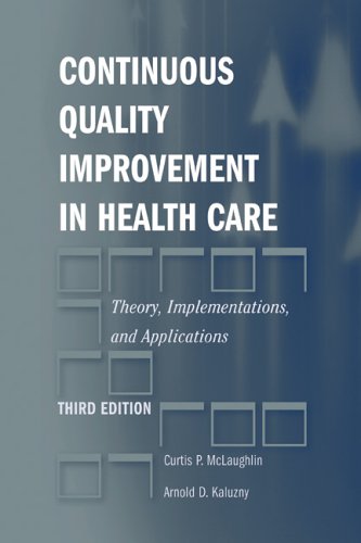 Continuous Quality Improvement In Health Care: Theory, Implementations, And Applications