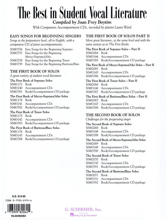 The First Book of Soprano Solos - Part II