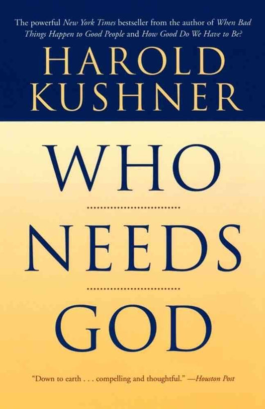 Who Needs God (Walker Large Print Books)