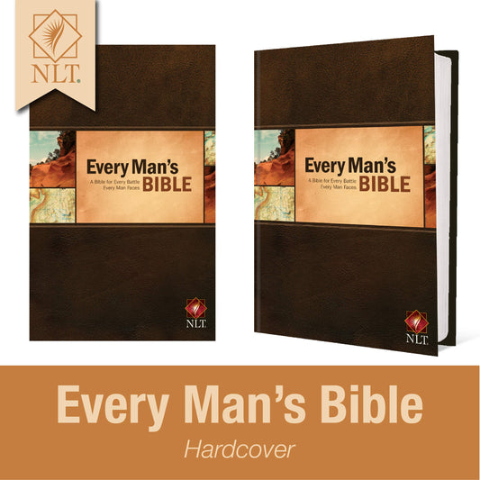 Every Man's Bible: New Living Translation (Hardcover, Every Man’s Series) – Study Bible for Men with Study Notes, Book Introductions, and 44 Charts