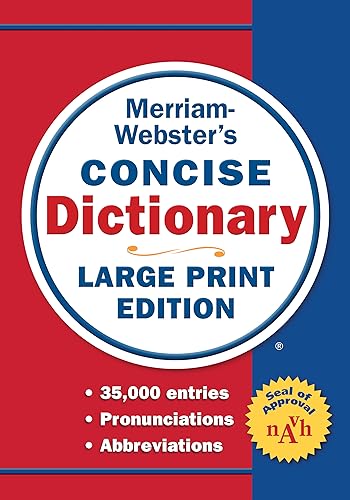 Merriam-Webster’s Concise Dictionary: Large Print Edition