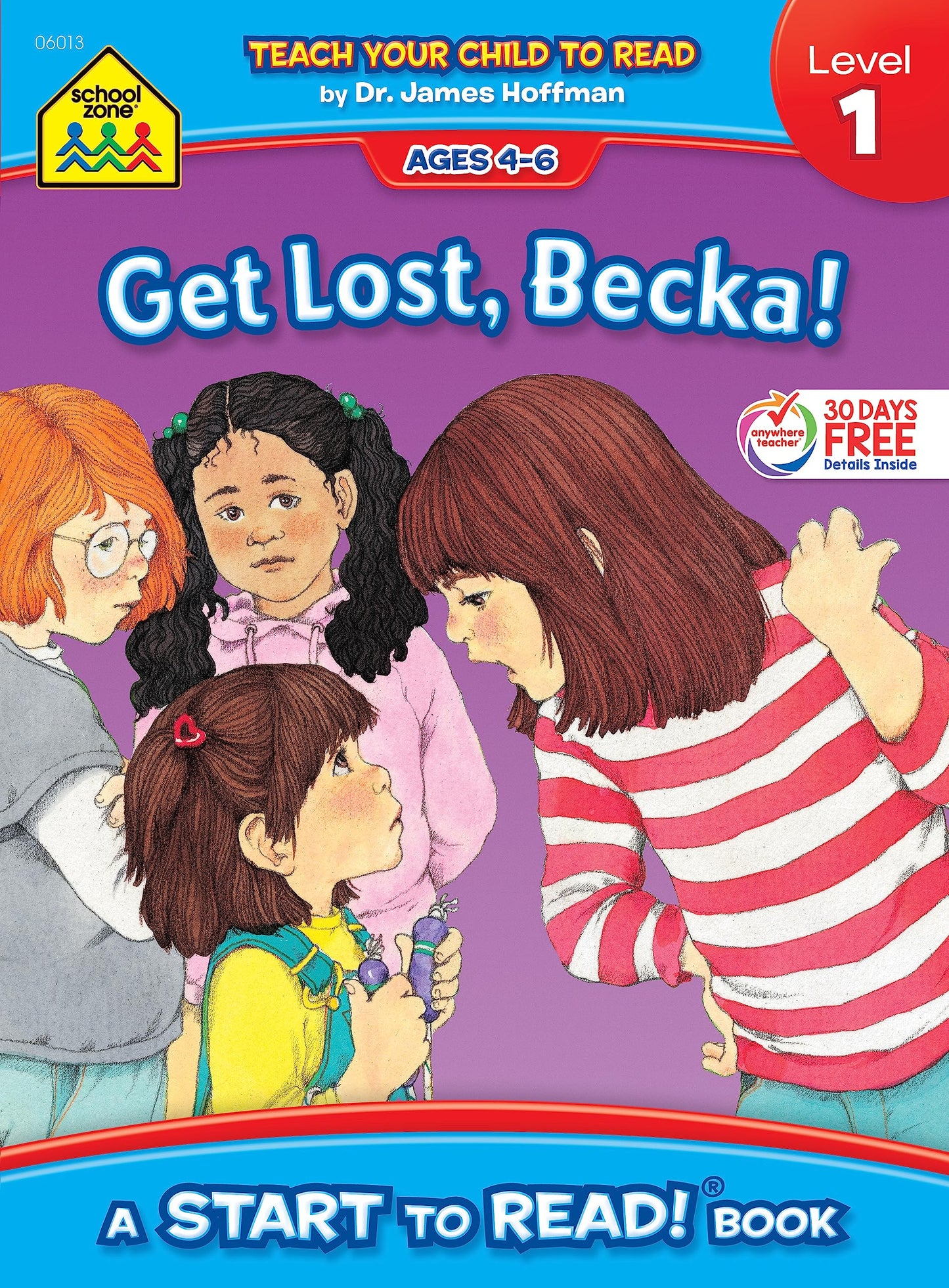 School Zone - Get Lost, Becka! Start to Read! Book Level 1 - Ages 4 to 6, Rhyming, Early Reading, Vocabulary, Simple Sentence Structure, and More (School Zone Start to Read! Book Series)