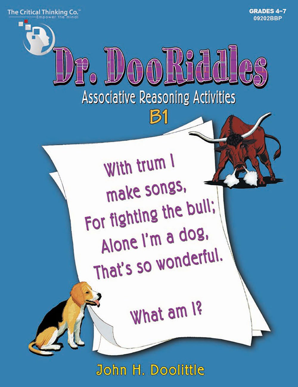 Dr. DooRiddles B1 Workbook - Associative Reasoning Activities (Grades 4-7)
