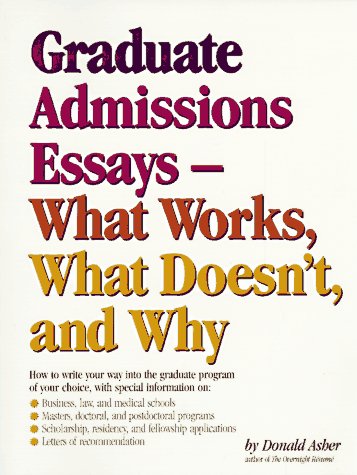 Graduate Essays: What Works, What Doesn't and Why