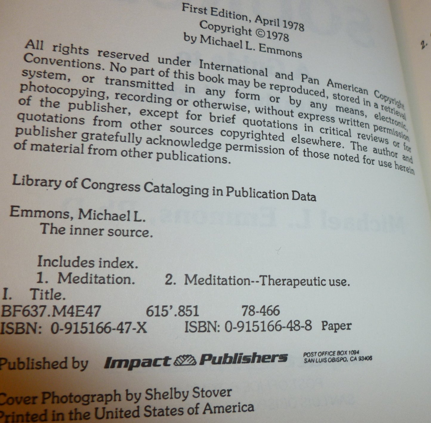 The Inner Source: A Guide to Meditative Therapy