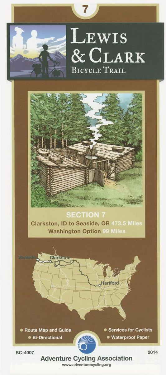 Lewis & Clark Bicycle Trail - 7: Clarkston, Washington - Seaside, Oregon - 474 miles