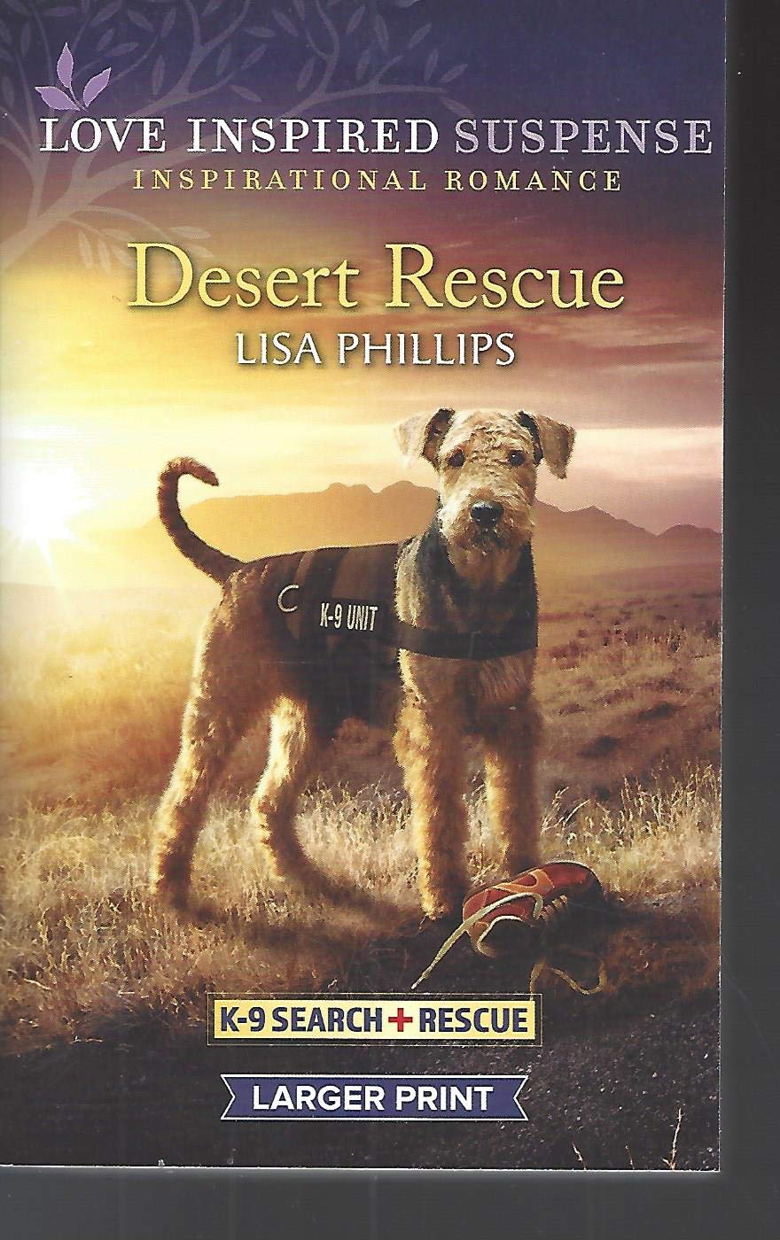 Desert Rescue (K9 Search + Rescue) Love Inspired Suspense Large Print)