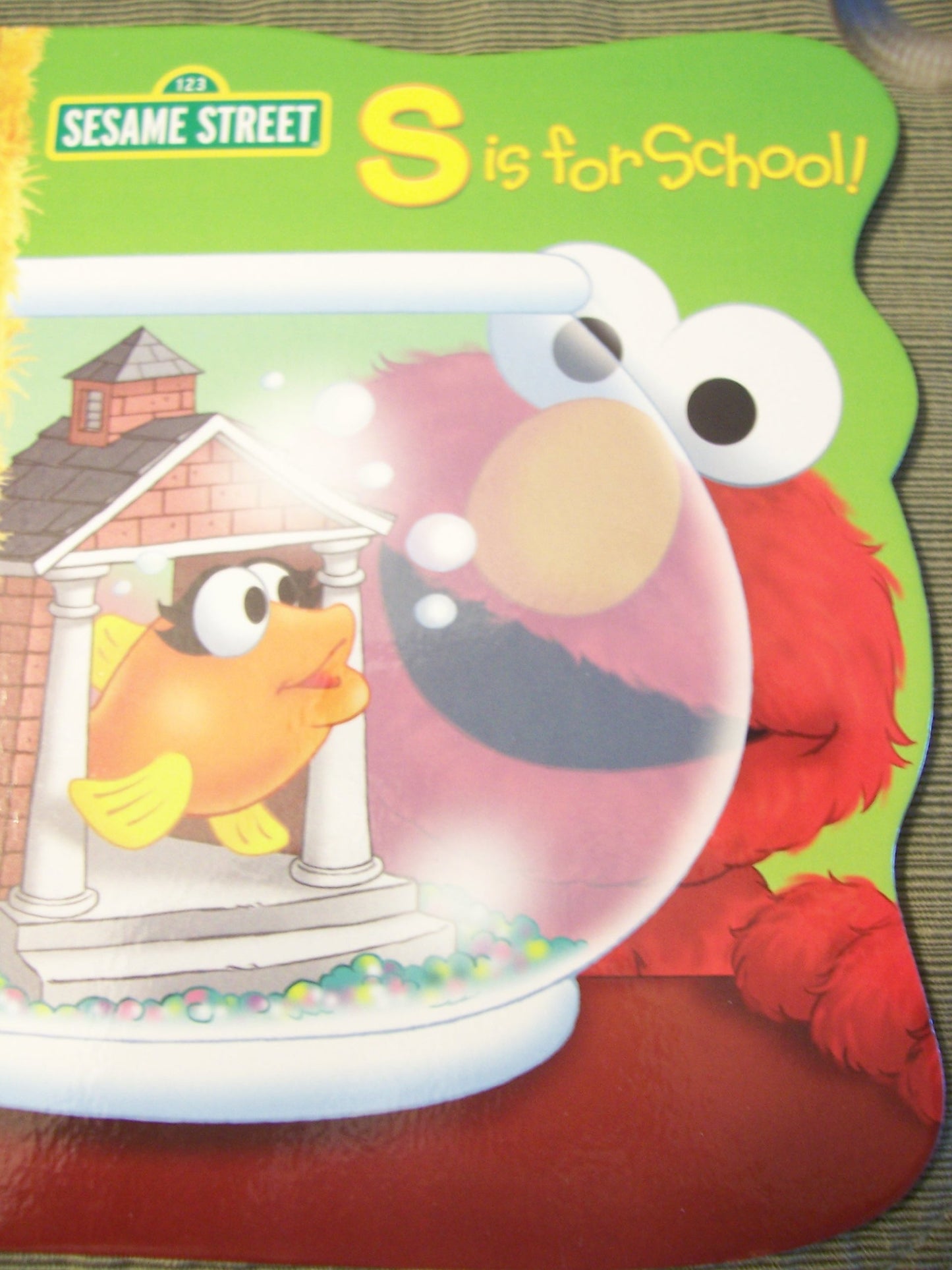 Sesame Street Elmo's S is for School (Shaped Hardcover Book) (2011)