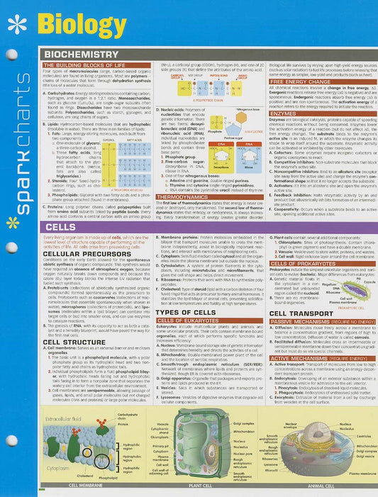 Biology SparkCharts (Volume 6)