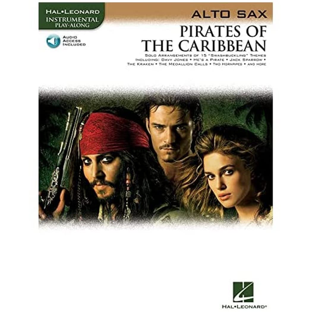 Pirates of the Caribbean for Alto Sax Book/Online Audio (Instrumental Play-along)