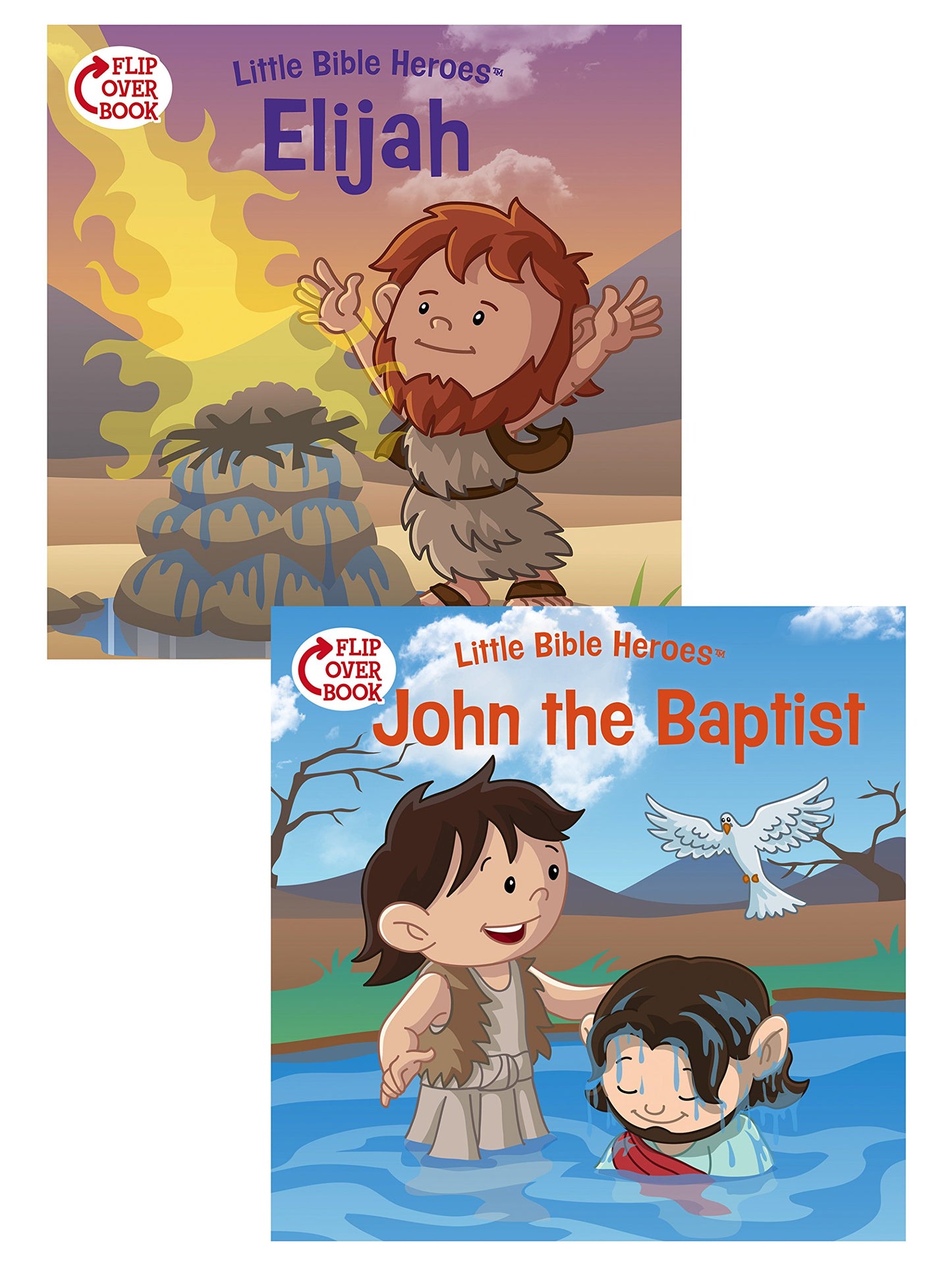 Elijah/John the Baptist Flip-Over Book (Little Bible Heroes™)