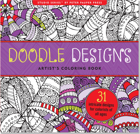 Doodle Designs Adult Coloring Book (31 stress-relieving designs) (Studio) - 5757