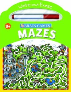 Brain Games Kids Write And Erase Mazes