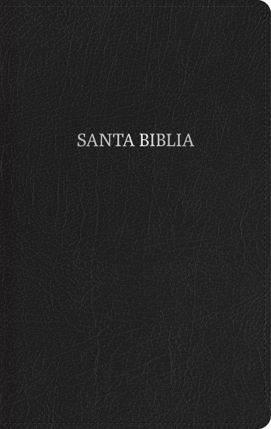 Biblia Reina Valera 1960 Compacta, Letra Grande, negro, piel fabricada | RVR 1960 Compact Bible Large Print Black, Bonded Leather (Spanish Edition)