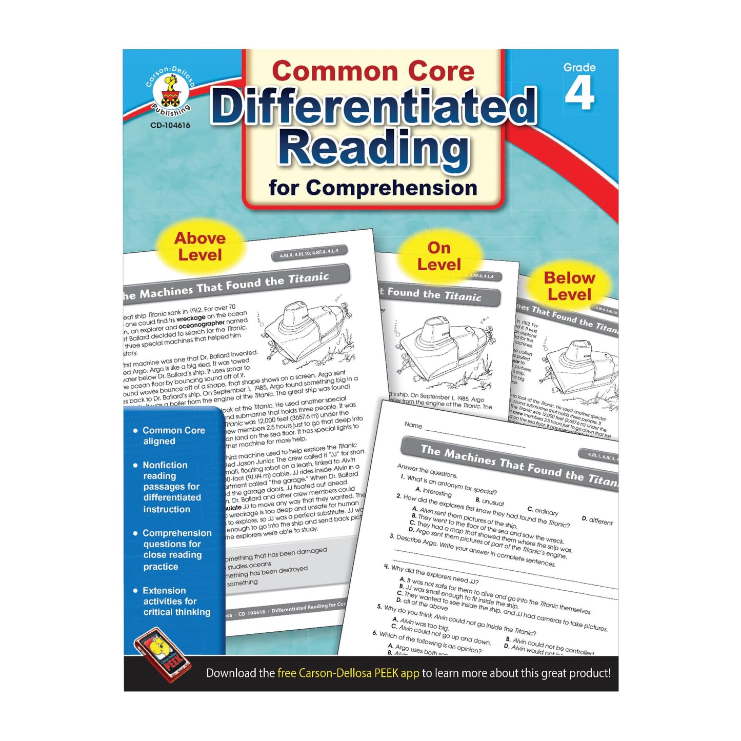 Differentiated Reading for Comprehension, Grade 4
