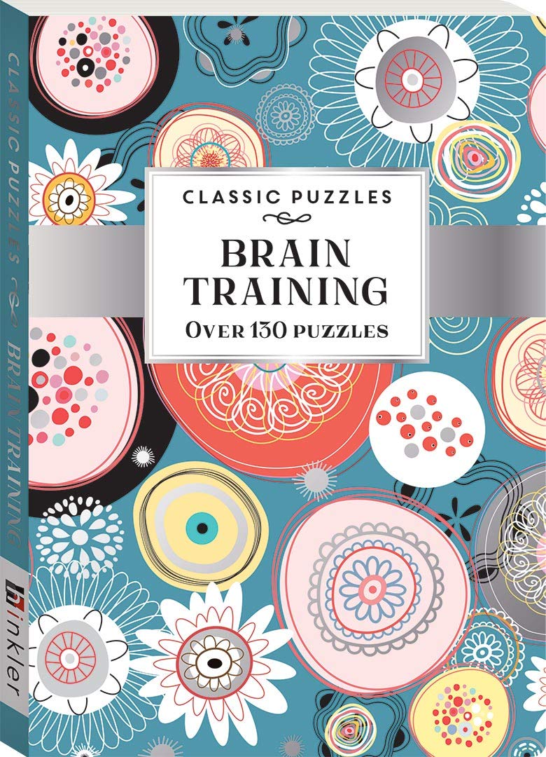 Classic Puzzles: Brain Training Blue Abstract Flora (pack 2)