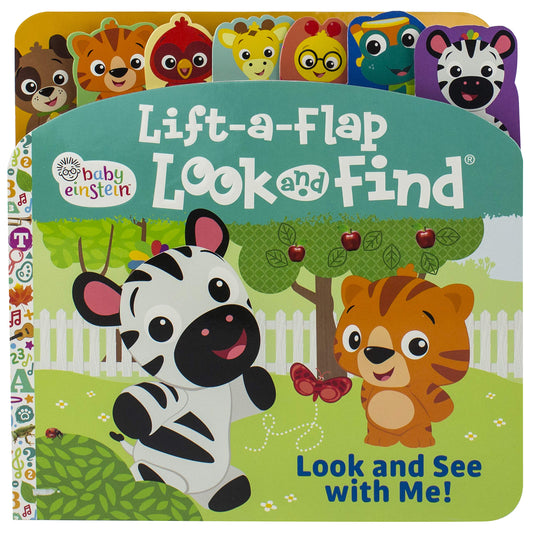 Baby Einstein - Look and See with Me! Lift-a-Flap Look and Find Board Book - PI Kids