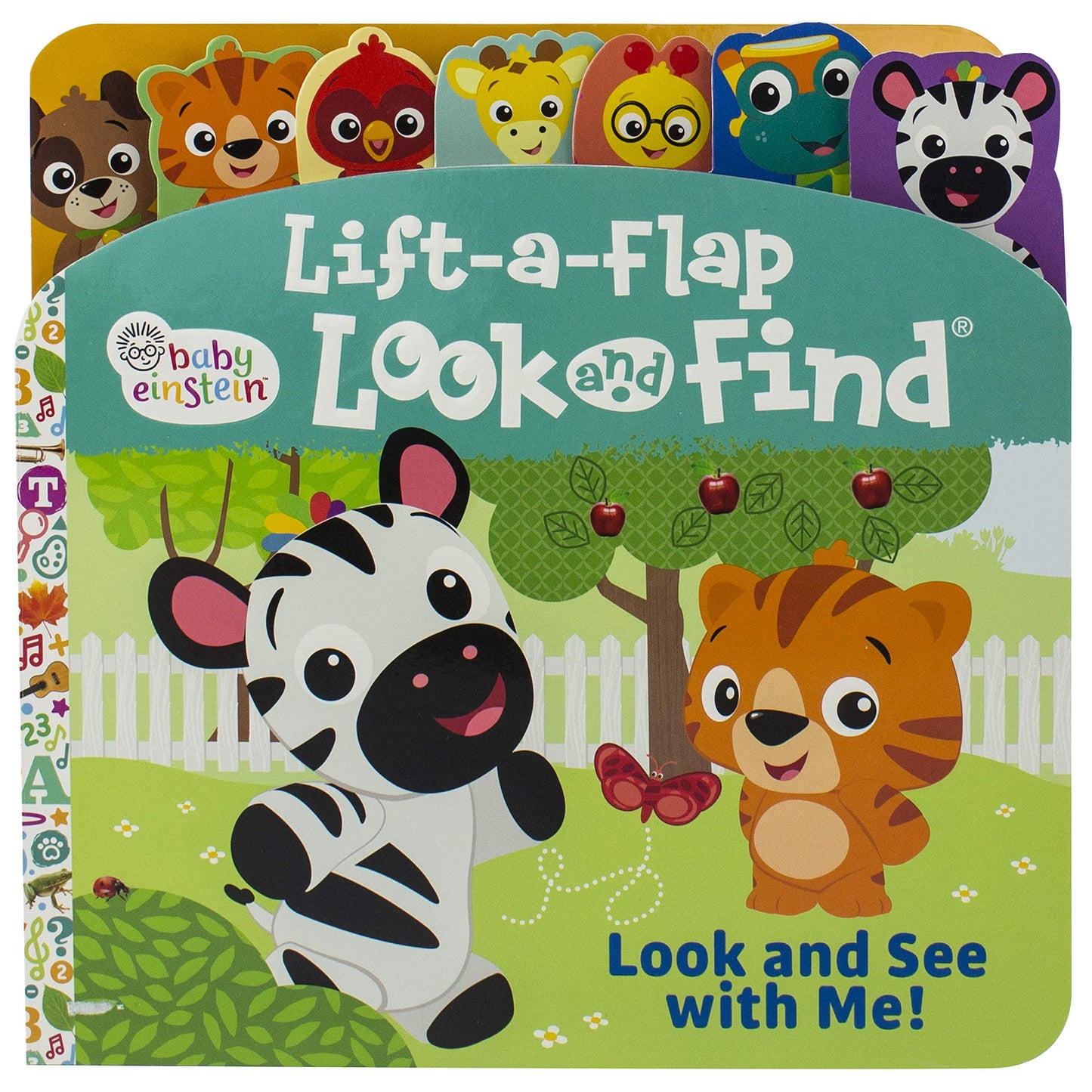 Baby Einstein - Look and See with Me! Lift-a-Flap Look and Find Board Book - PI Kids