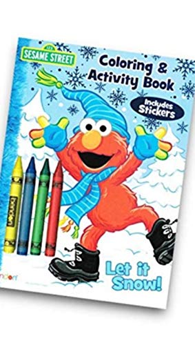Bendon Sesame Street Coloring and Activity Book Let it Snow with Stickers