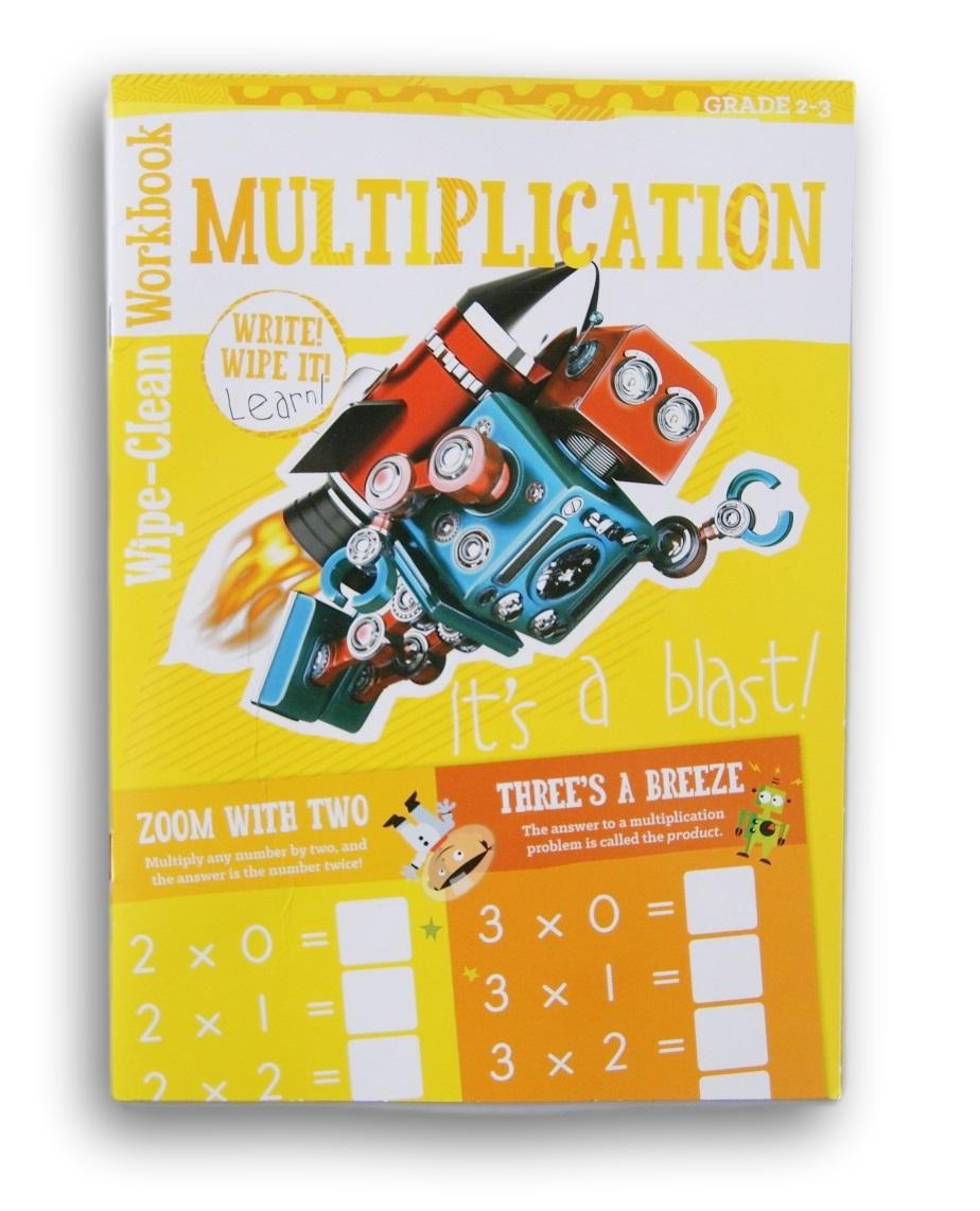 Bendon Multiplication Wipe-Clean Workbook for Grade 2-3