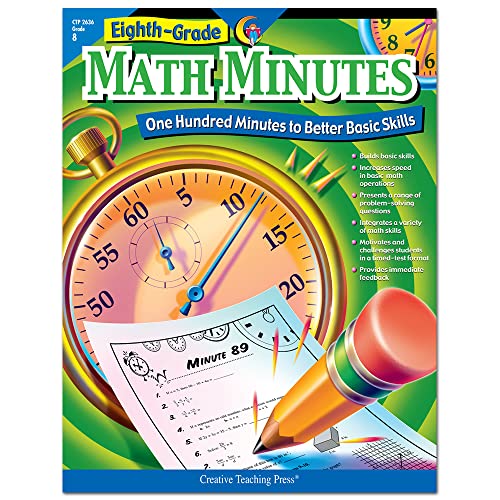 Creative Teaching Press® Eighth-Grade Math Minutes Book