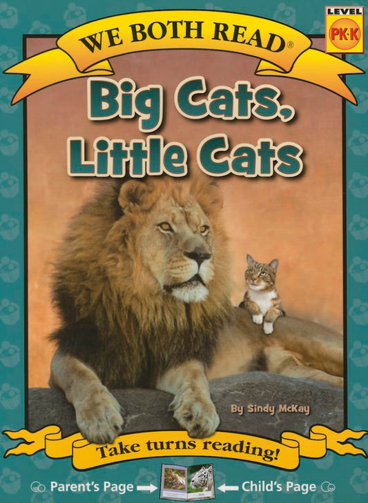 WE BOTH READ-BIG CATS, LITTLE CA