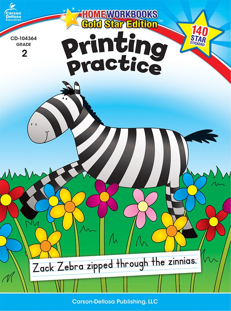 Printing Practice, Grade 2 (Home Workbooks)