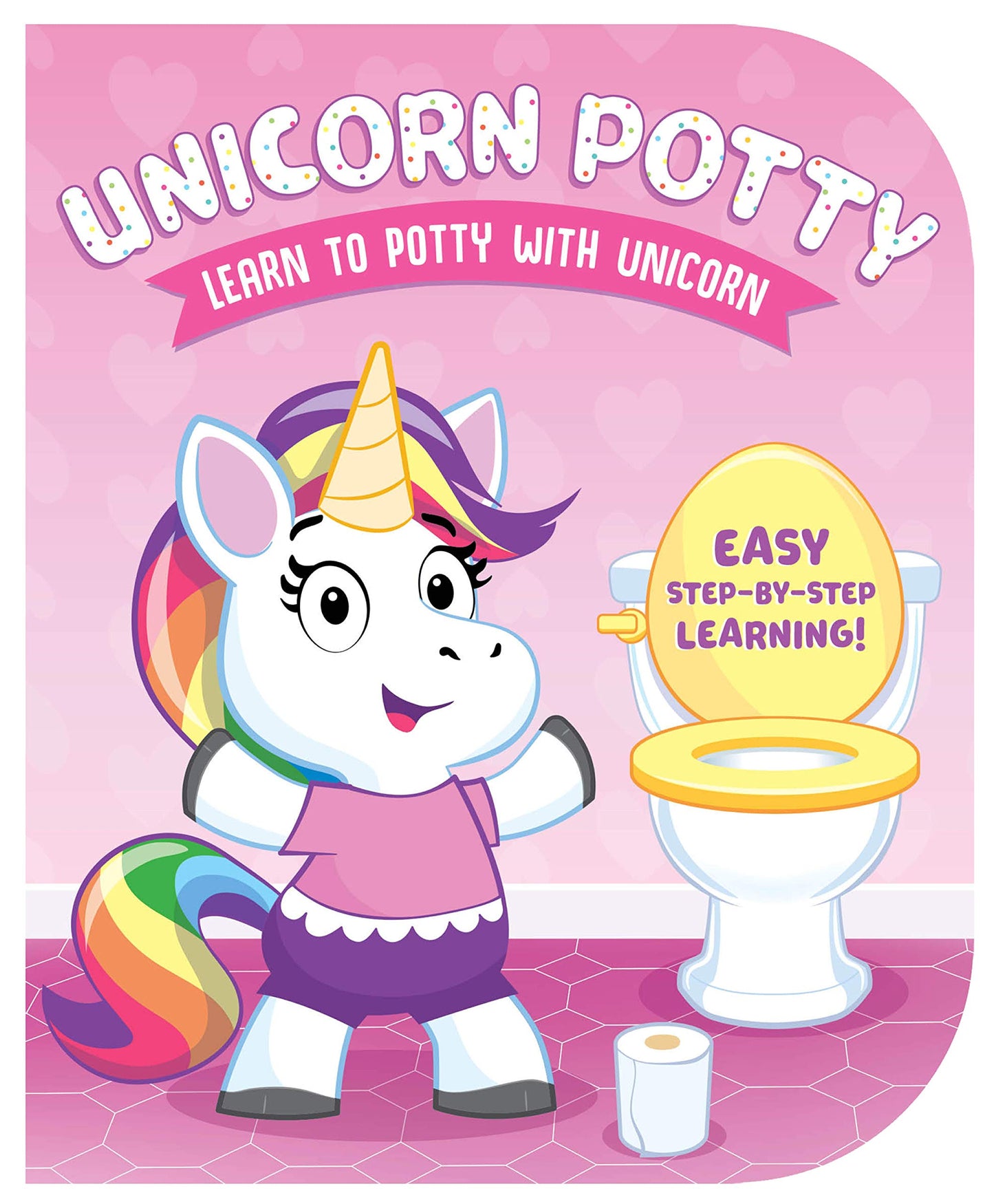 Unicorn Potty Board Book – Joyful Potty Training for Toddlers Ages 1+ | Step-by-Step Potty Routine with Magical Rhymes & Encouraging Illustrations