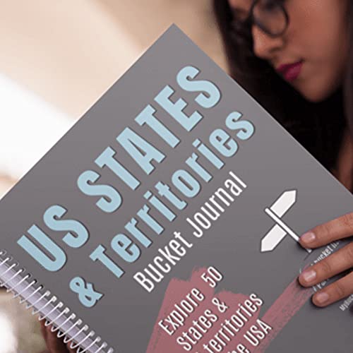 US States & Territories Bucket Journal Spiral Bound by My Bucket Journals