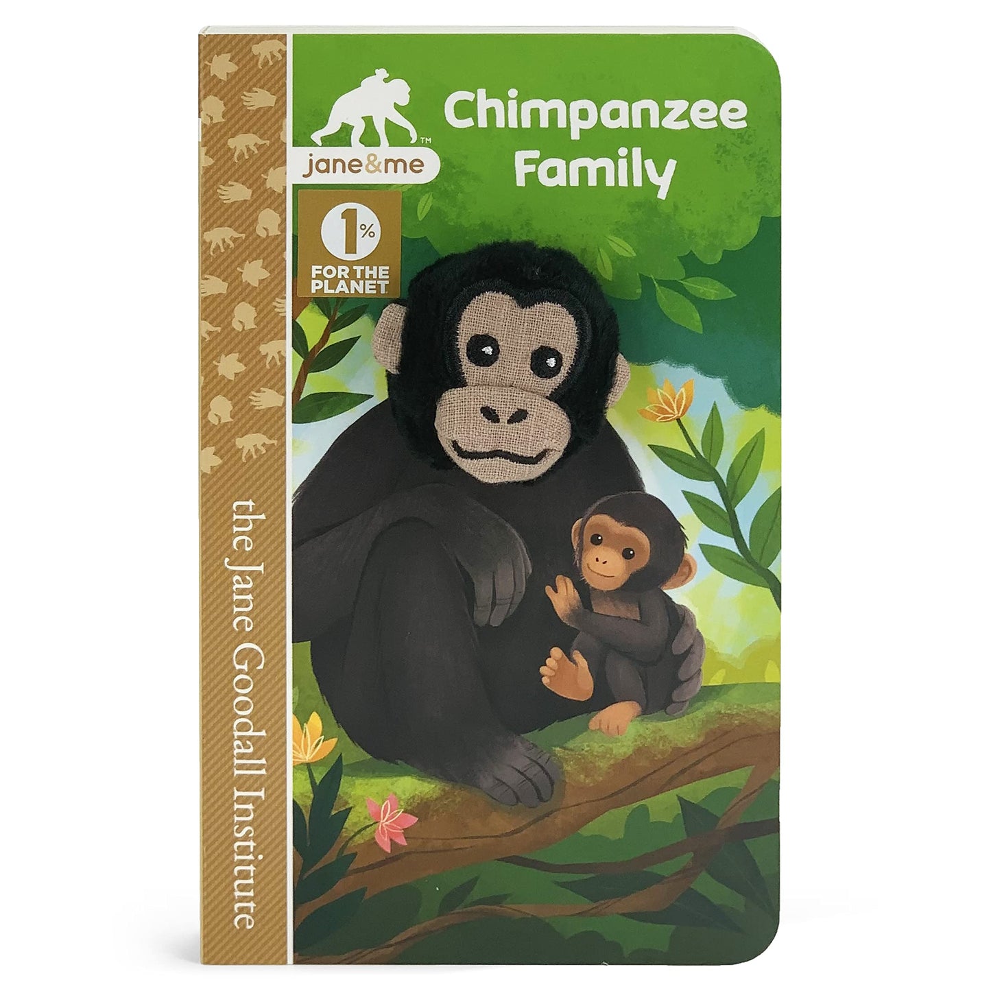 Chimpanzee Family: A Jane & Me Finger Puppet Board Book for Toddlers (Jane Goodall Institute)