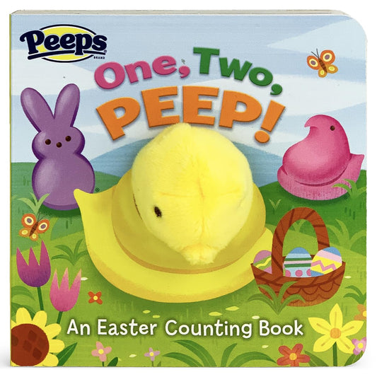 One, Two, PEEP! Peeps Finger Puppet Board Book Easter Basket Gifts or Stuffer