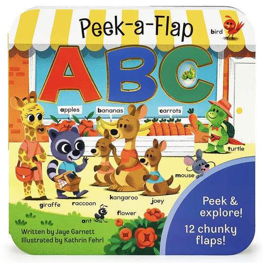 Peek-a-Flap ABC - Lift-a-Flap Board Book for Curious Minds and Little Learners; Toddlers & Kids Early Learning Alphabet Book from A to Z