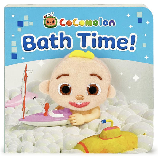 CoComelon Bath Time! Children's Finger Puppet Board Book Ages 0-4