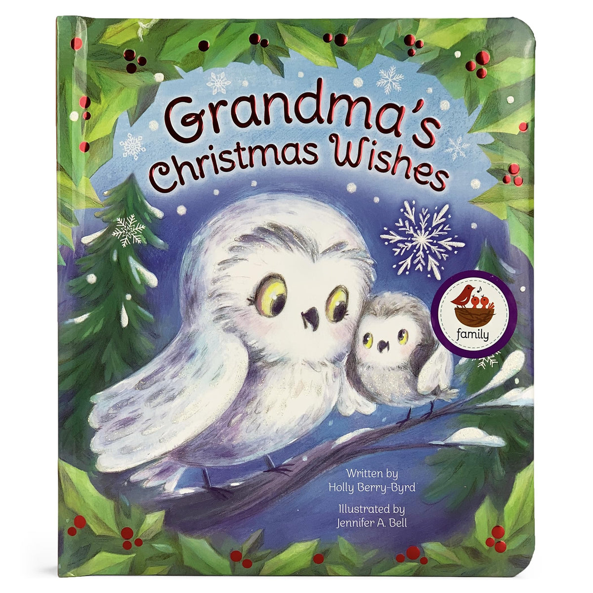 Grandma's Christmas Wishes Keepsake Padded Board Book Children's Gift