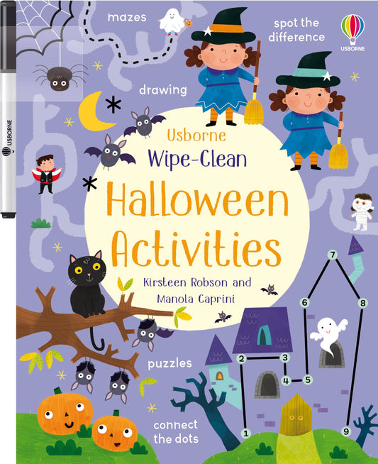 Wipe-Clean Halloween Activities: A Halloween Book for Children – An Essential Skills Activity Book for Kids (Ages 3-5) with Tracing and Mazes (Wipe-clean Activities)