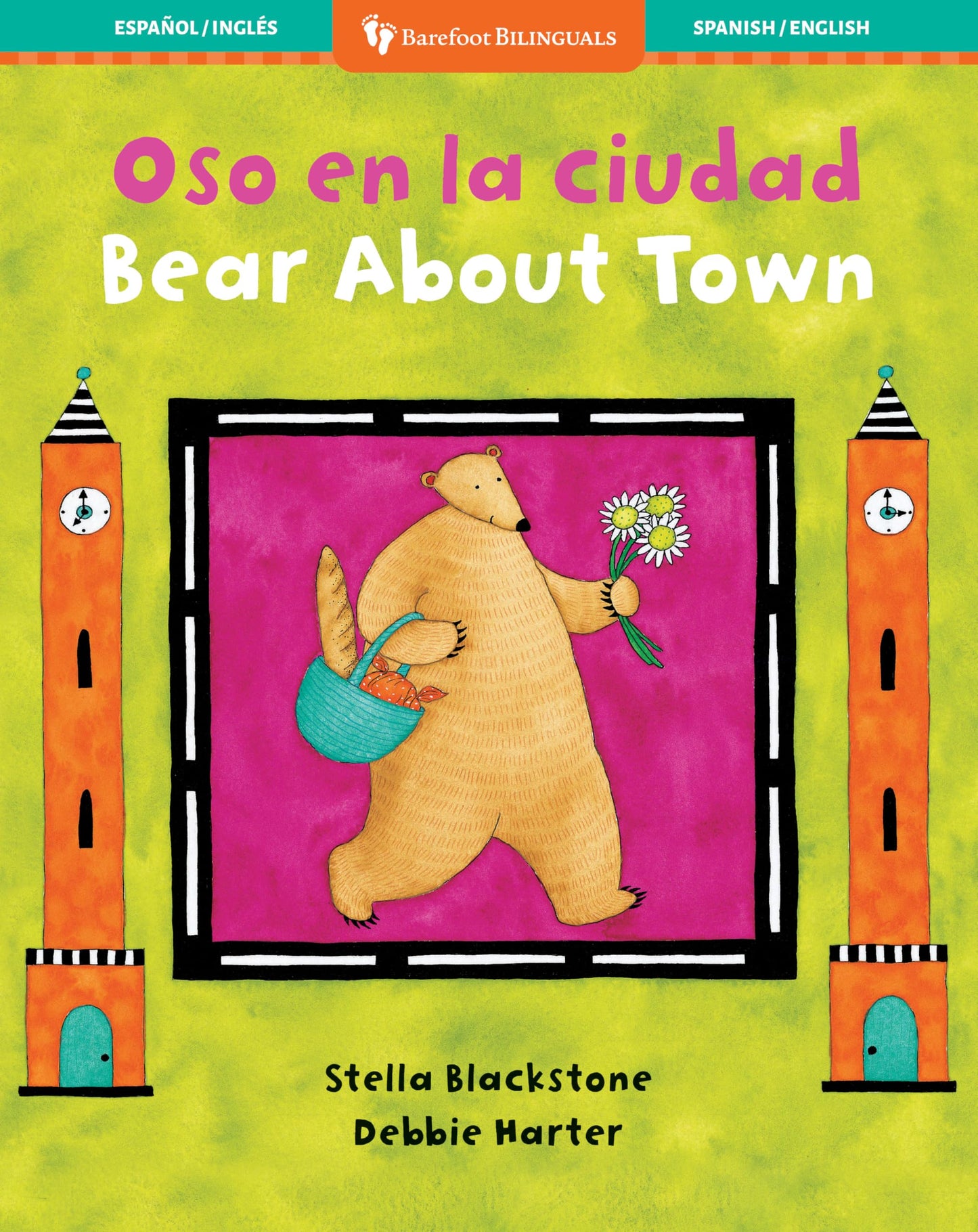 Bear About Town (Bilingual Spanish & English) (Barefoot Bilinguals) (Spanish and English Edition)