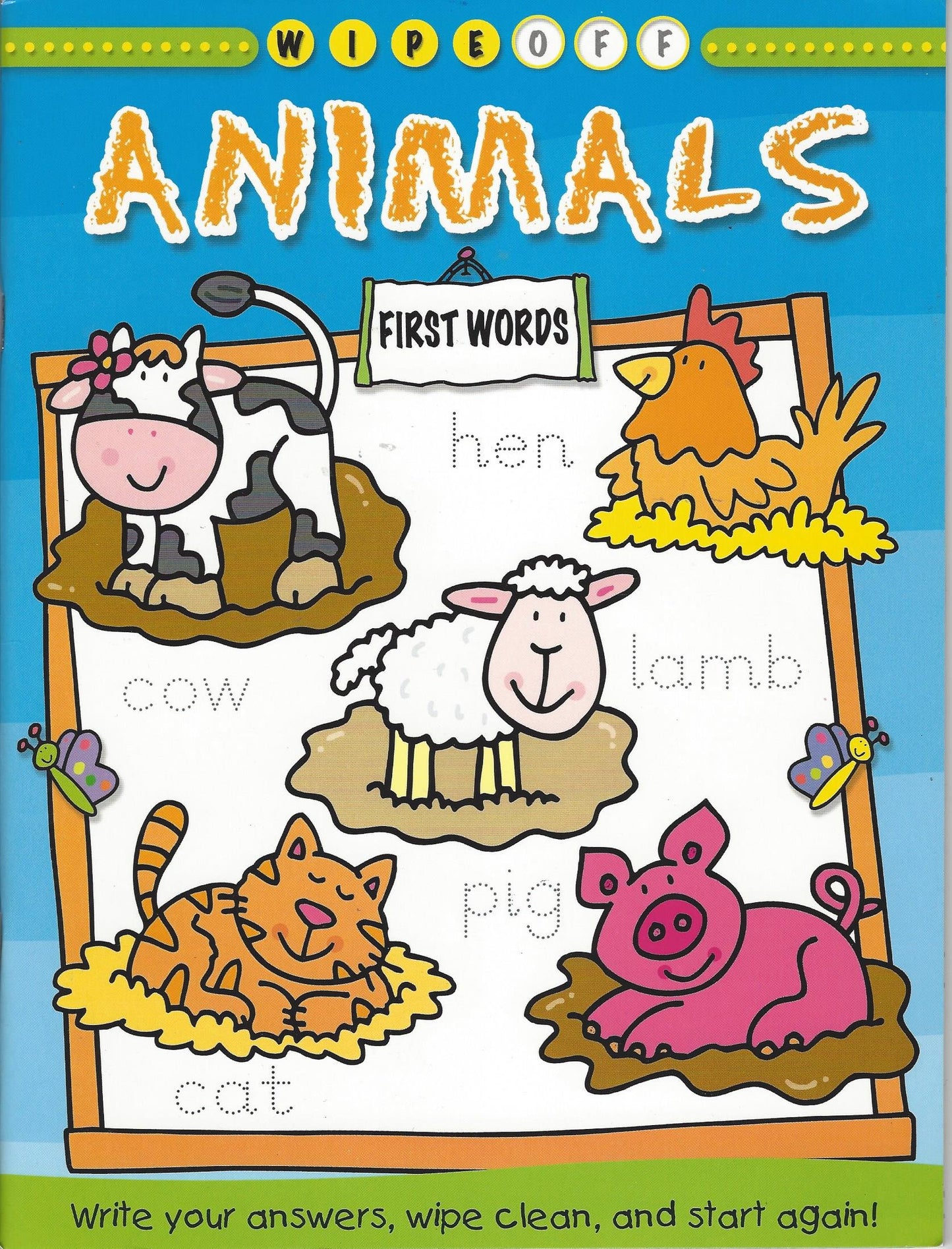 Animals First Words ( Wipe Off)