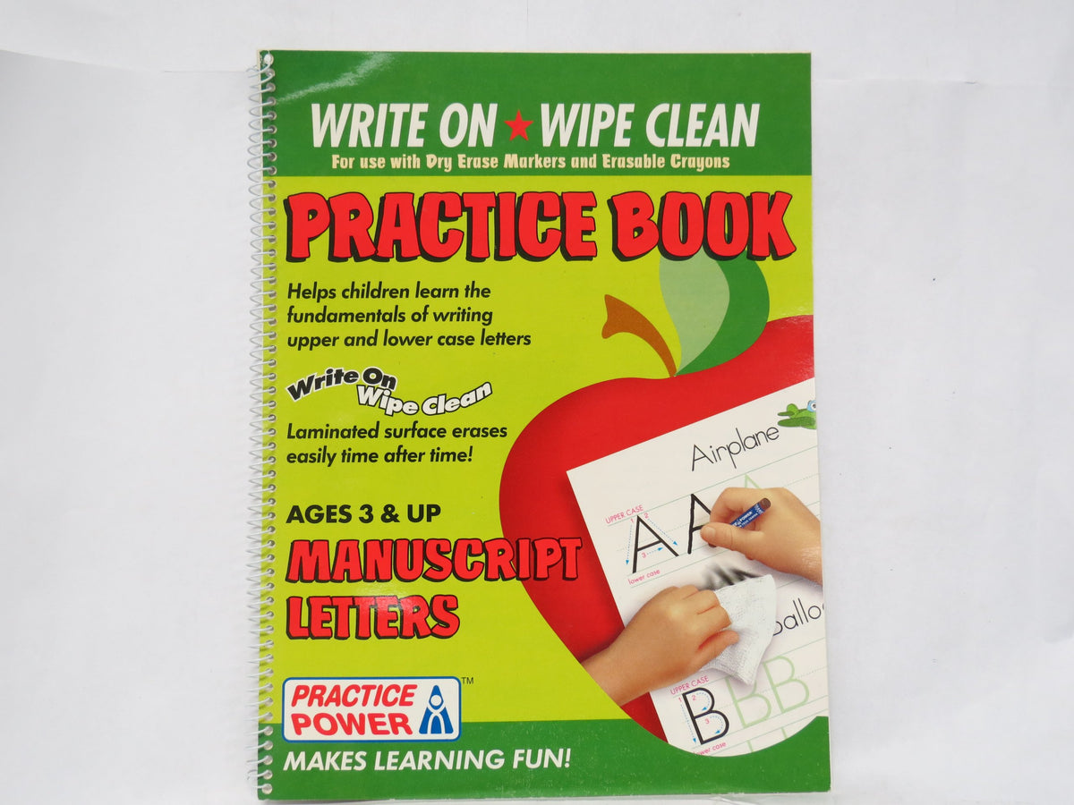 Write On/wipe Clean Practice Book: Manuscript Letters