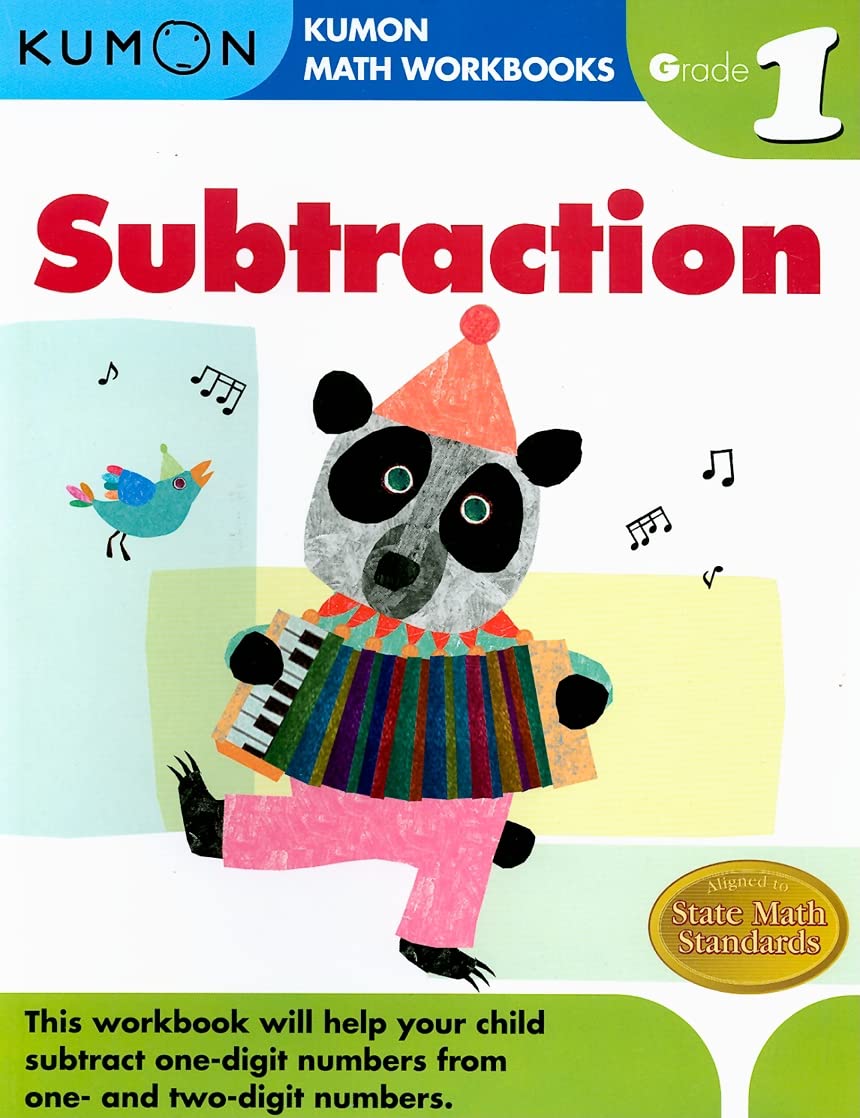 Kumon Grade 1 Subtraction (Kumon Math Workbooks), Ages 6-7, 96 pages