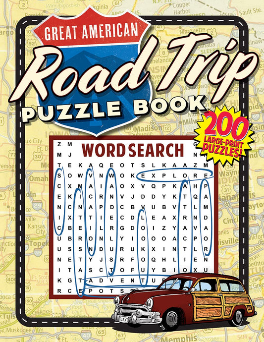 Great American Road Trip Puzzle Book (Grab A Pencil Press)