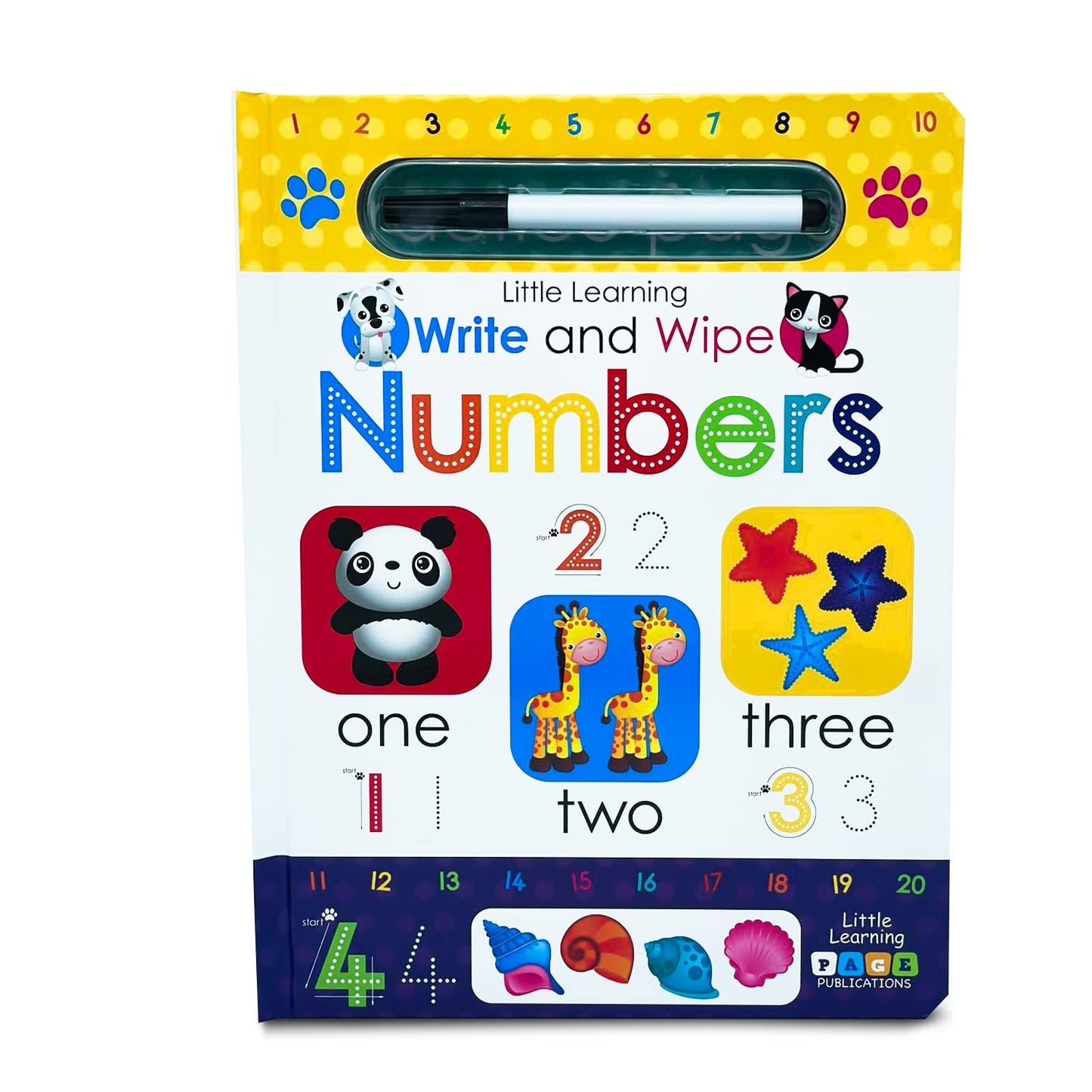 Page Publications Collection - Write and Wipe Numbers - Early Learning for Children - Best Kids Activity Book - Perfect for Age 1 to 4