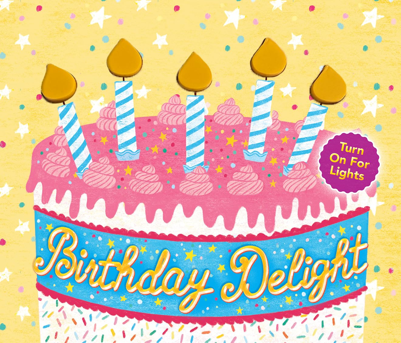 Little Hippo Books Birthday Delight Light Up Children's Books | Touch and Feel Books for Toddlers | Kid's Books with Lights | Educational Children's Books and Sensory Books