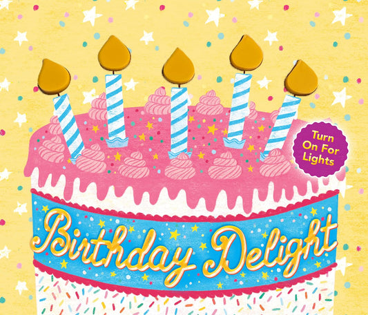 Little Hippo Books Birthday Delight Light Up Children's Books | Touch and Feel Books for Toddlers | Kid's Books with Lights | Educational Children's Books and Sensory Books