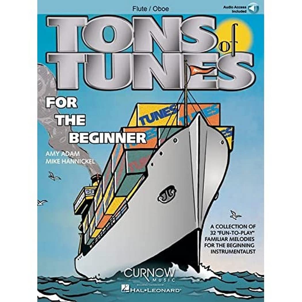 Tons of Tunes for the Beginner: Flute/Oboe/Violin - Grade 0.5 to 1 (Book/Online Audio)